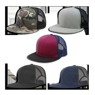 Chapeaux brodés faits sur commande lavés de camouflage du chapeau 56-58cm de Snapback d'hommes de coton