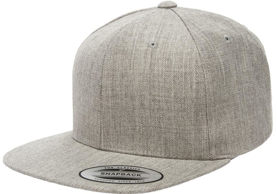 Casquette de baseball Yupoong Classic Plain Blank Snap Back Réglable 56 - 58cm