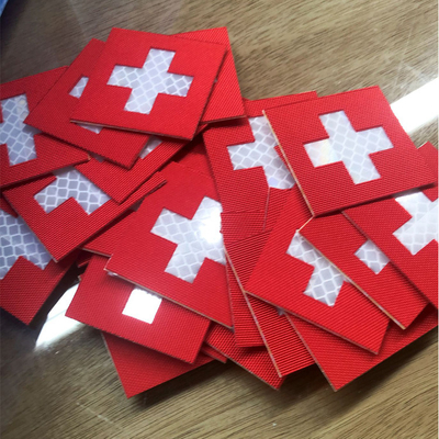 Tissu infrarouge PMS adhésif de Cordra de correction du drapeau IR de la Suisse