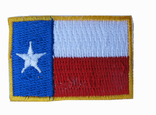 Fer de LONE STAR Texas State Flag Patch Embroidery à la frontière petit 1-5/8 d'or »