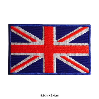 Le fer BRITANNIQUE de Jack National Flag Embroidered Patch des syndicats cousent dessus sur l'insigne
