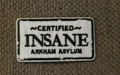 L'asile de C.C Batman Arkham a certifié le fer aliéné sur le vendeur des USA de broderie de correction