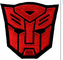 Merrow Border Brodé Logo Patch Transformers Red Autobot Movie Film Logo