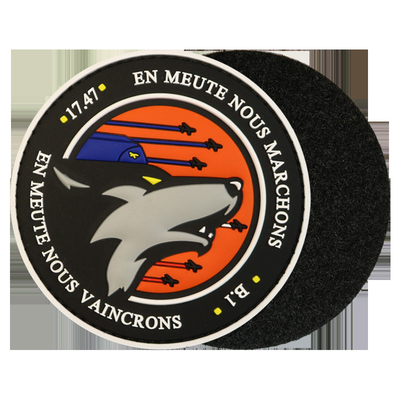 3D doux a soulevé la correction en caoutchouc en caoutchouc de PVC de Logo Patch Embossed Engraved les forces armées