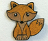 Petit fer animal mignon de Fox sur la correction d'insigne brodée par frontière de Merrow de corrections