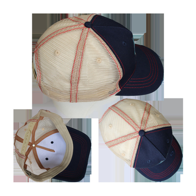 Chapeaux de base-ball solides faits sur commande lavés du chapeau 56-58cm de camionneur de tissu de coton