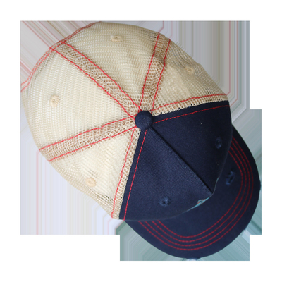 Chapeaux de base-ball solides faits sur commande lavés du chapeau 56-58cm de camionneur de tissu de coton