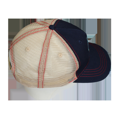 Chapeaux de base-ball solides faits sur commande lavés du chapeau 56-58cm de camionneur de tissu de coton