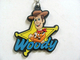 Toy Story Woody Keychain Zip puller porte-clés en caoutchouc personnalisé en pvc souple