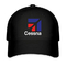 Cessna Aircraft Black Hat Twill Cap logo brodé Bonnet de base-ball