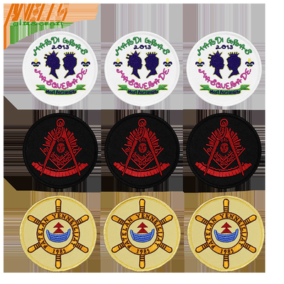 Fer sur broderie personnalisé Patch bordure fusionnée Caractéristiques de la frontière repassé sur le badge