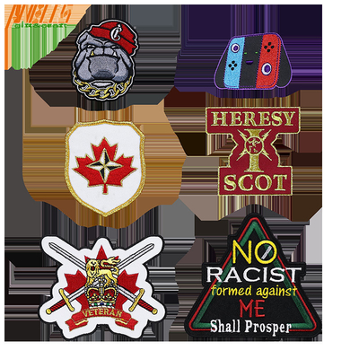 Patch de broderie sur fer personnalisé pour la décoration et la marque de vêtements
