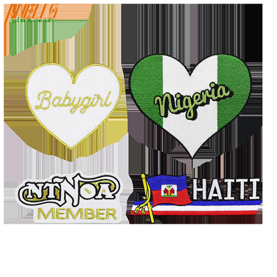 Couture personnalisée de bande dessinée personnalisée de patchs de broderie de logo pour les enfants vêtements et chapeaux