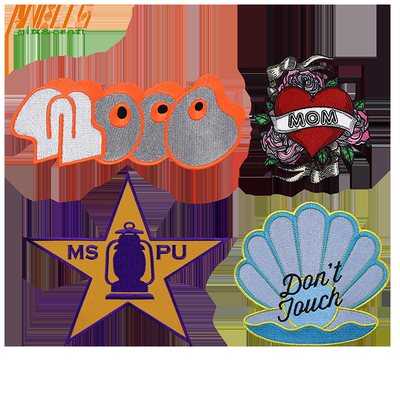 Couture personnalisée de bande dessinée personnalisée de patchs de broderie de logo pour les enfants vêtements et chapeaux