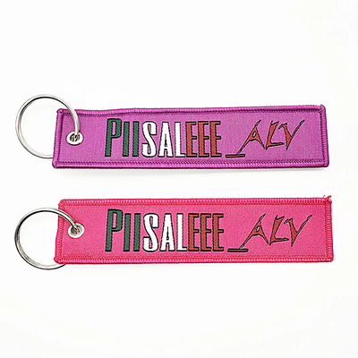 Chaîne de clés tissée sur mesure cadeau souvenir grosse bague logo sur mesure forme sur mesure