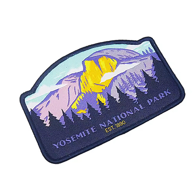 Fer sur étiquette tissée Patch Logo de marque Badge Patches tissés pour vêtements