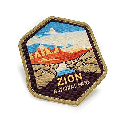 Fer sur étiquette tissée Patch Logo de marque Badge Patches tissés pour vêtements