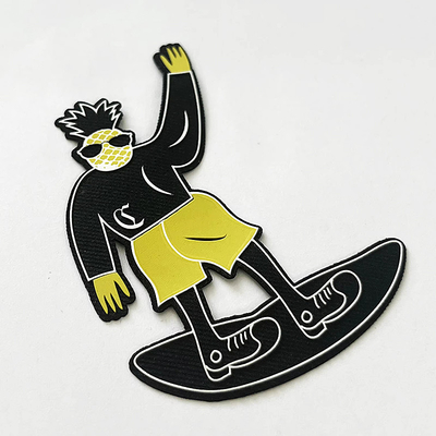 Parche en PVC écosystémique imperméable à l'eau Logo de vêtements personnalisé Parche moral 4 mm