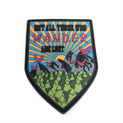 Le patch de moralité en PVC imperméable à l'eau personnalisé avec un design écologique