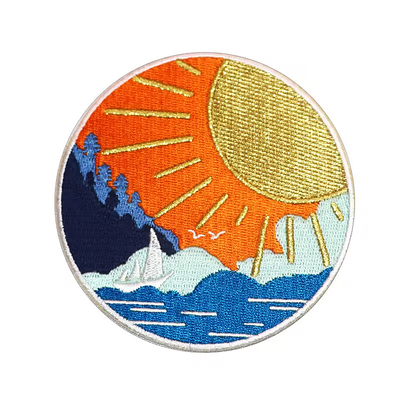Transfert de chaleur patch fer sur les vêtements de broderie patch logo personnalisé concepteur de presse patches de broderie
