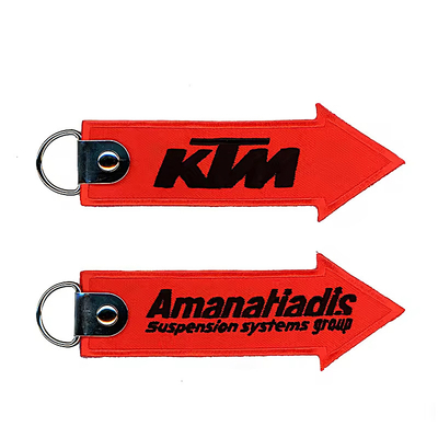Directement de l'usine personnalisé cadeau promotionnel logo broderie porte-clés