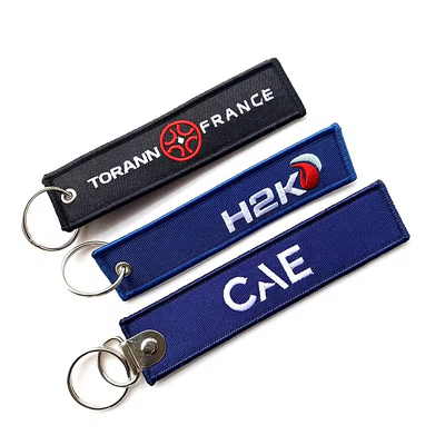 Directement de l'usine personnalisé cadeau promotionnel logo broderie porte-clés