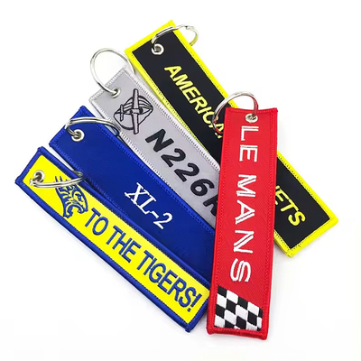Logo de sublimation personnalisé Broderie Design porte-clés porte-clés