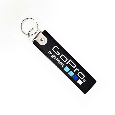 Fabricant de porte-clés brodés Logo personnalisé Bordure porte-clés porte-clés pour sac