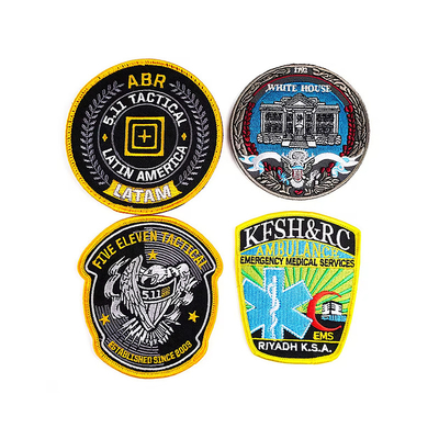 Fer de bord fusionné sur patch de broderie Patches de logo brodé sur mesure