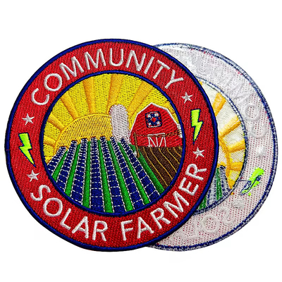 Fer de bord fusionné sur patch de broderie Patches de logo brodé sur mesure
