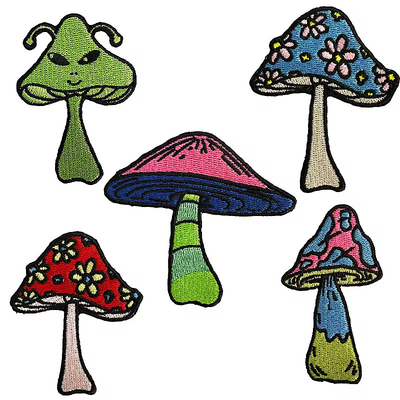 Vente en gros de patchs brodés sur mesure avec bordure enroulée pour vêtements / chapeaux / sacs