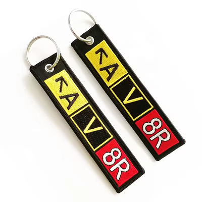 Conception du logo de broderie 130*30mm personnalisable pour les besoins de marque d'entreprise