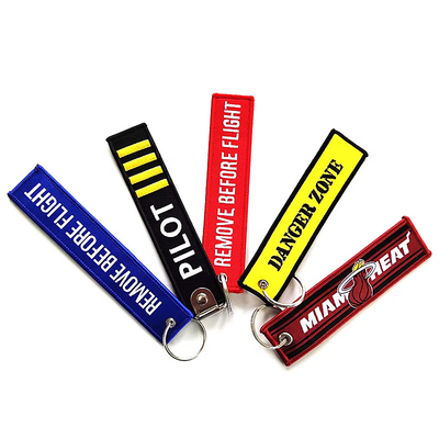 130*30mm Design de logo de porte-clés rouge personnalisable pour le logo B2B