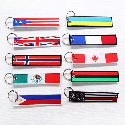 Cadeaux Rings à clé polyester tissés à la main avec disponibilité personnalisée