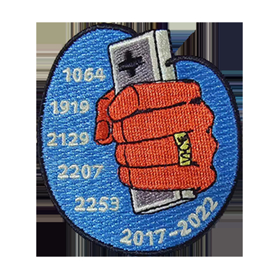 Vente en gros de badges brodés tissés de mode