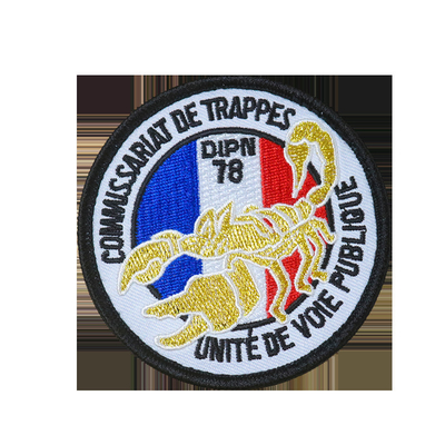 Fer sur les vêtements patchs personnalisés étiquette patch de broderie en relief
