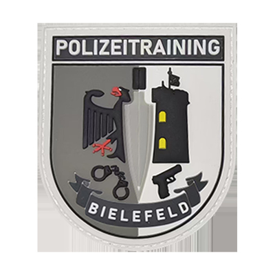 Logo personnalisé Fer sur vêtement PVC patches Patches de vêtements durables