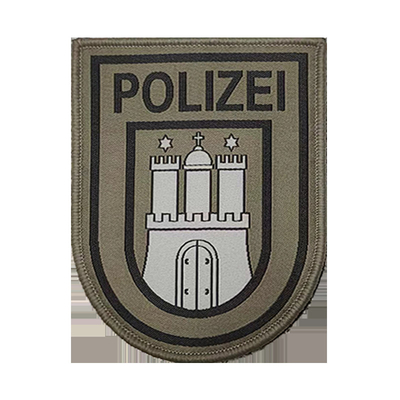 Taille personnalisée Patches de logo brodés Options pour la marque personnalisée