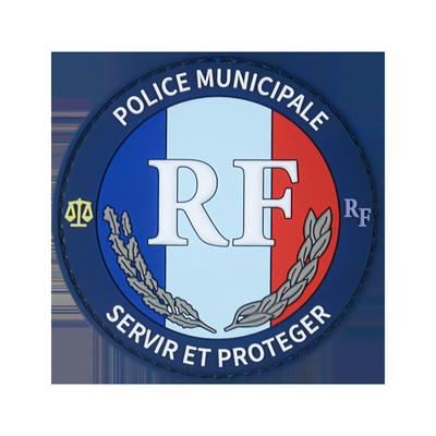 Nom personnalisé Logo PVC patchs de fer sur l'étiquette de vêtement Parfait pour les chapeaux militaires de l'armée