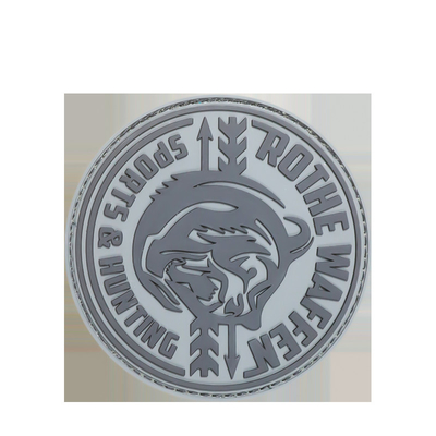Patch en caoutchouc en PVC en relief Logo personnalisé 4 mm Épaisseur étiquette en caoutchouc 3D de transfert de chaleur