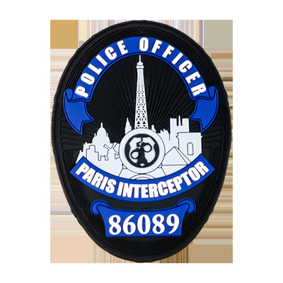 Patch en caoutchouc en PVC en relief Logo personnalisé 4 mm Épaisseur étiquette en caoutchouc 3D de transfert de chaleur