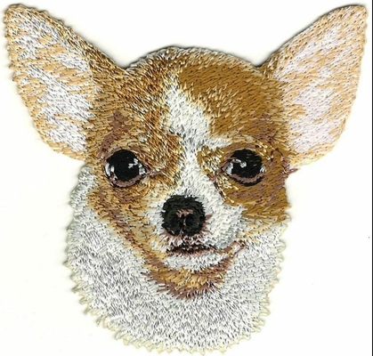 3,25&quot; correction de broderie de race de chien de portrait de chiwawa
