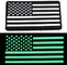 Le crochet en caoutchouc tactique de correction de PVC et le drapeau Etats-Unis des USA de corrections de moral de boucle rougeoient dans l'obscurité