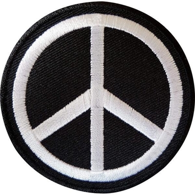La paix et l'amour ont brodé le symbole de signe de paix d'arc-en-ciel d'insignes de tissu