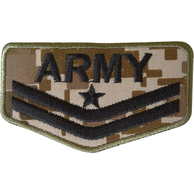 Fer sur le camouflage vert brodé de camouflage d'étoiles d'insignes d'ARMÉE d'insigne de correction