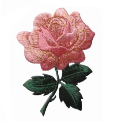 #4535 3 1/4&quot; correction d'Applique de Rose Flower Embroidery Iron On de rose