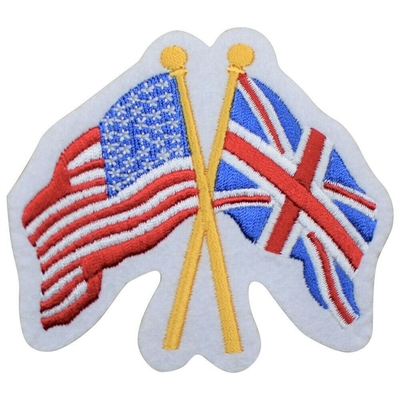 Cousez sur la correction Etats-Unis d'Applique de la Grande-Bretagne et le gigaoctet a uni l'insigne BRITANNIQUE 3,25&quot;
