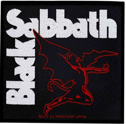 Fait sur commande de Black Sabbath tissé raccorde l'attachement de Velcro du diamètre 8C de 80mm