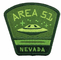 La frontière bleue de Merrow brodée cousent sur la correction étrangère de voyage d'UFO du Nevada de la région de correction 51