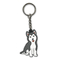 Chaîne principale de clé de couleur de PMS de Ring Husky Puppy Soft de bande dessinée en caoutchouc faite sur commande de PVC